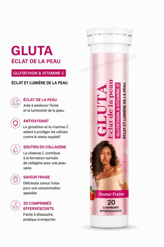 Glutathion & Vitamine C - éclat de la peau - effervescent -