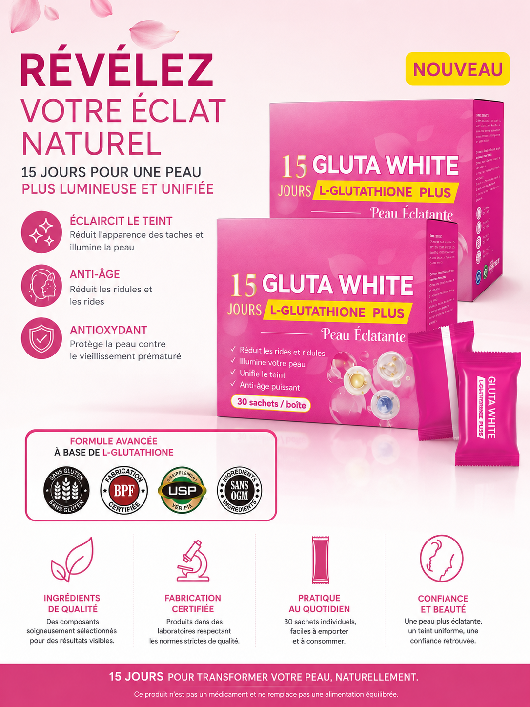 GLUTA - WHITE ' 15 jours '
